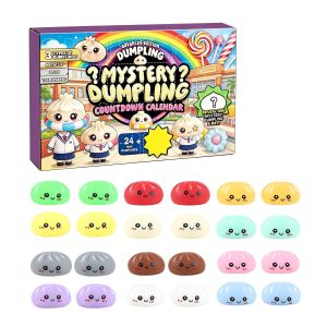 [COD] Surprise Dumpling Blind Countdown Calendar Stress Relief Squishy Toy Set 24-Day Countdown Stress Relief Toy Gift