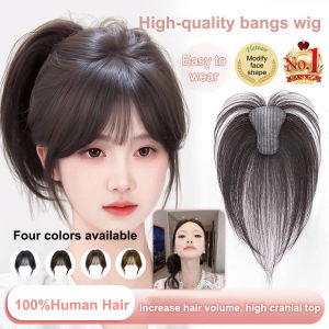 【Women’s Hairline Topper & Bangs Hairpiece】Natural-Looking Hair Extension for Thinning Crown & Front Hairline Lightweight Fluffy & Breathable Easy Clip-In Daily Volume