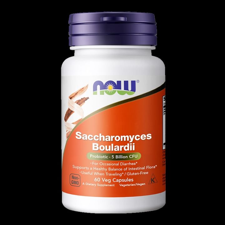 NOWfoods Noao U.S. Original Saccharomyces boulardii Probiotics Adult