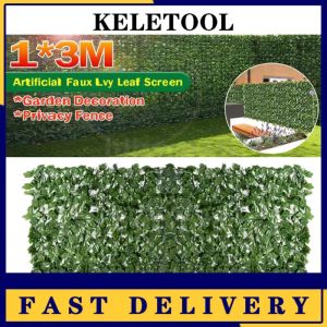 Leaf Fence 、 Faux Ivy Leaf Artificial Garden Fence Panel Artificial Ivy Leaf Fence Privacy Shield Rolling Leaf Fake Wall Plant Garden Fence
