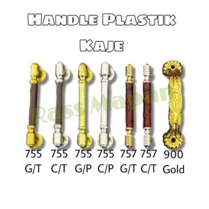 Handle Tarikan Pegangan Lemari Laci Plastik KAJE 900 755 Gold Chrome Kuku Macan Flying Wheel LUSINAN
