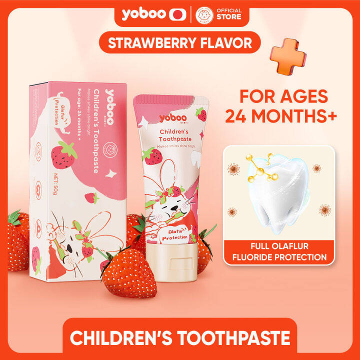 Yoboo Children's Toothpaste with Olaflur Protection I For Ages 24 Month ...