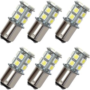 1156 BA15S LED Light Bulb 13 SMD 5050 White 12V for Car Signal Reverse and Brake Lights