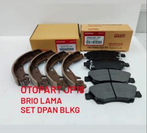 BRAKE PAD BRAKE SHOE KAMPAS REM SET DEPAN BELAKANG BRIO LAMA