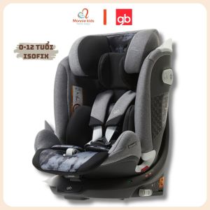 Ghế ngồi ô tô GB Unari R129 Isofix cho bé 0-12 tuổi ghế xoay 360 độ Stage 0+1/2/3 - Monnie Kids