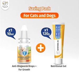 Cassiel Pet Antifungal Skin Drops For Ringworm Anti Mange & Itch Gamot Sa Galis Ng Aso For Cat & Dog