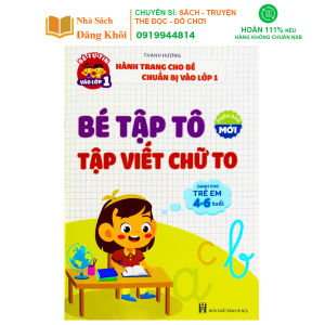 Sách - Bé Tập Tô Tập Viết Chữ To Cho Bé Từ 4-6 Tuổi