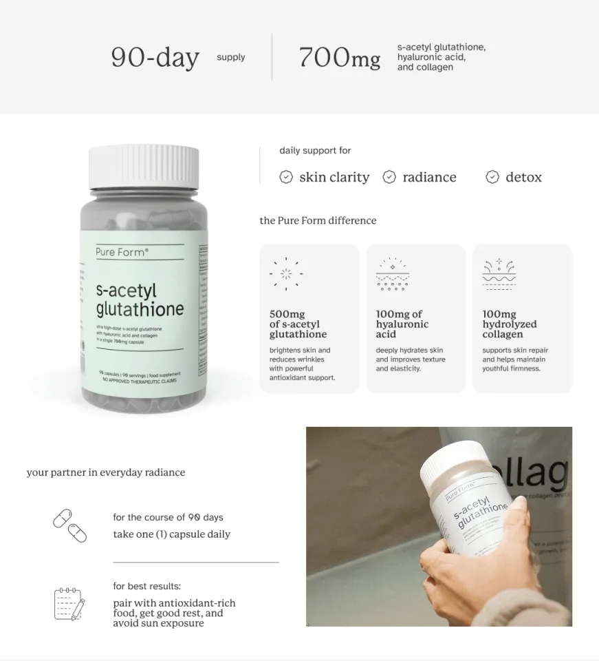 pure form s acetyl glutathione BB LAB Glutathione Collagen W 30 Sticks (1-month supply) main image 0
