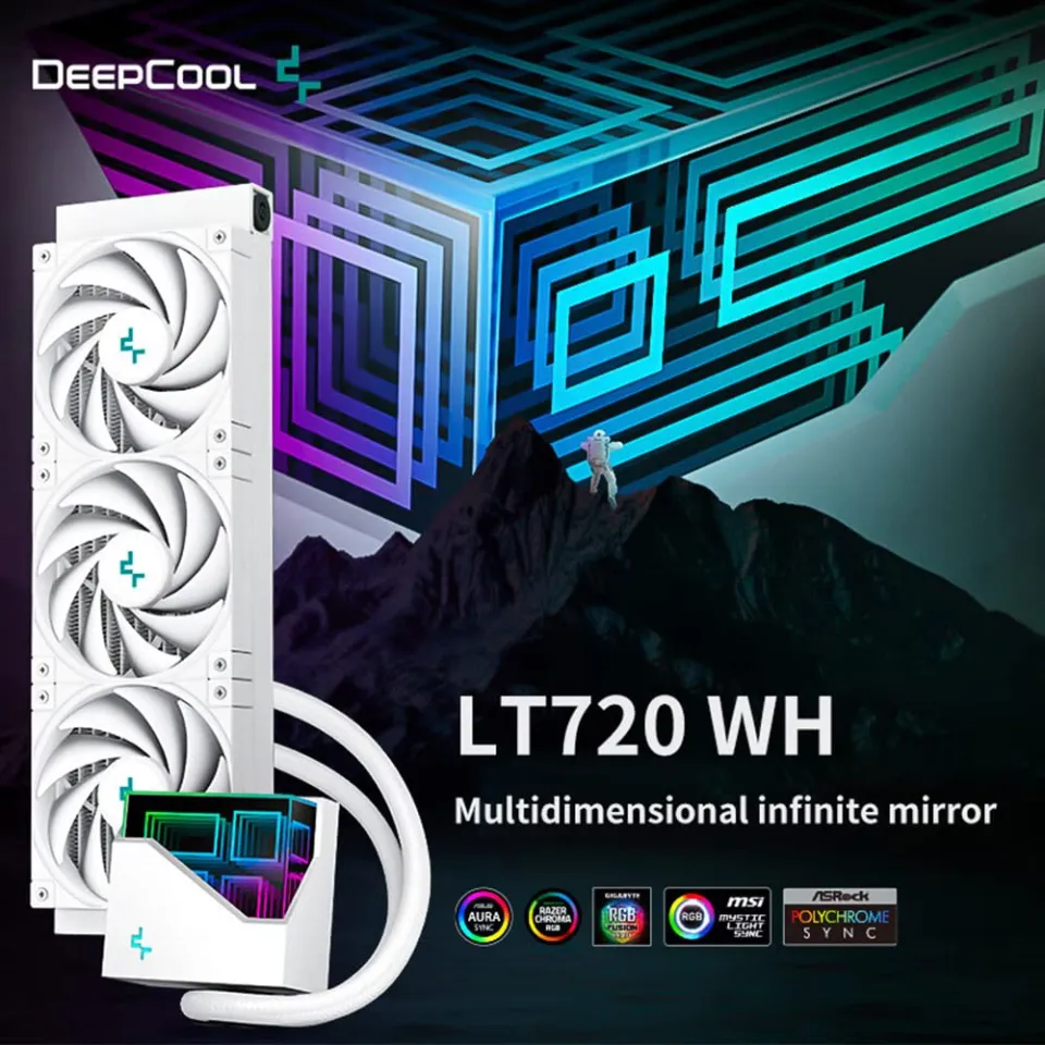 Deepcool LT720 360 mm High-Performance CPU Liquid Cooler I AIO -  R-LT720-BKAMNF-G-1 Cooler - Deepcool 