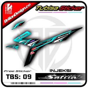 Sticker Striping Satria Fu 150 Injeksi - Stiker Striping Motor Satria Fu 150 Injeksi. TBS.SF.09