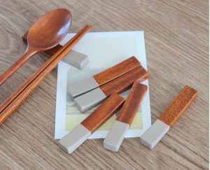 KOREA Pastel Color Wooden Spoon Chopsticks Set lacquered wooden spoon & chopsticks set Tableware Set Cutlery Utensils Eco-Friendly/Shipping from KOREA