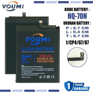 VOUMI HQ-70N Baterai Battery Double IC Power high Capacity Compatible Hp Samsung Galaxy A11 SM-A115F