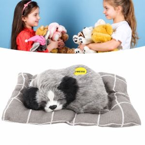 DOWNA Đồ trang trí ô tô Chó Ngủ Ngon Nghe Vang Vải nhung mềm mại Trang trí nhà cửa Búp bê mô phỏng hình chó. Dễ thương Đồ chơi hình chó đang ngủ. Xe hơi