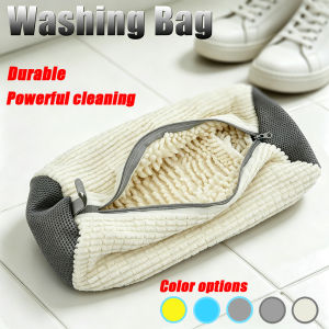 【NEW A 】Washing Shoes Bag Cotton Laundry Shoes Protector Fluffy fibers Polyester Friendly Anti-Deformation Shoes Clothes Organizer