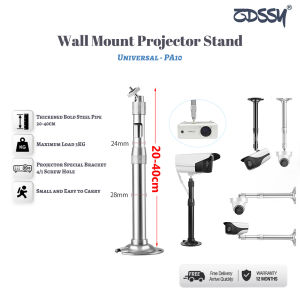 ZDSSY PA10 20-40cm/30-60cm/40-80cm Adjustable LCD DLP Mini Projector Ceiling screen Wall Mount Bracket Aluminium Rotating DV Camera Holder Stand projector hanger Projectors Accessories