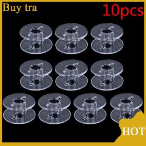 [Buytra] 10 50ชิ้นกระสวยพลาสติกจักรเย็บผ้าสำหรับด้ายอุปกรณ์เสริม bobbins