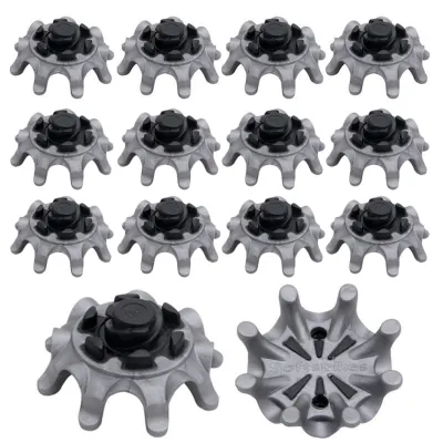 ASRTWER 14Pcs Golf Shoes Spikes Dual Hardness Construction Anti-skid Rubber Golf Shoes Replacement Studs for Outdoor Golf Spikes Dual