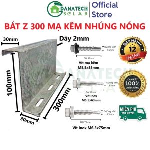 Bát Z gắn tấm pin năng lượng mặt trời mạ kẽm nhúng nóng dày 2mm