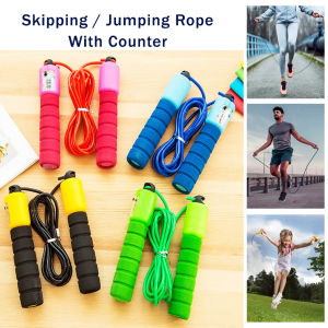 Skipping Rope Alat Olahraga Lompat Tali Fitness Aksesories Counter Hitung Gym