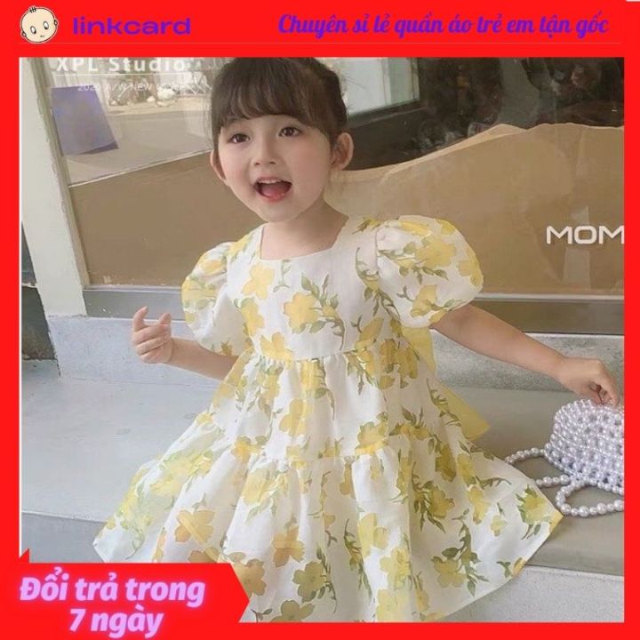 Cô gái bông váy công chúa váy trẻ em mùa hè váy không tay áo váy Hàn Quốc  phiên bản của bông thoải mái lụa bông váy thủy triều | Nghiện Shopping |