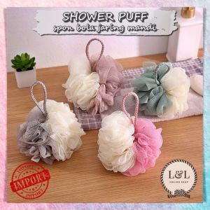 Spon Bola Jaring Mandi Busa | Shower Puff Bath Ball Foaming Sponge