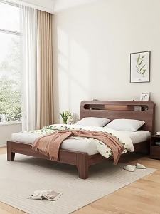 Solid Wood Bed Double Bed Bedframe Bed Frame with Mattress Bed SingleQueenKing Bed Solid Wooden Bed Frame Super Single Bed