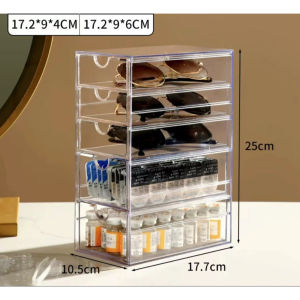 Hicus Organizer Storage Daily Contact Lensees/glasses storage multi-layer drawer acrylic sunglasses