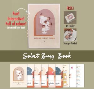 Montessori Colourful Solat Busy Book for kids Islamic Learning Binder