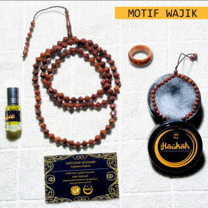 Tasbih Kokka BERSERTIFIKAT Motif Wajik 99 Uk 7mm Kaukah Koka Kaoka Bonus parfum&gelang kokka