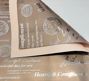 Kertas Buket Bunga Cellophane Flower Wrapping Paper Dua Warna Ecer Lembaran KB6017