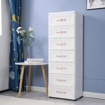【Type A】Cabinet 4/5/6 Tier - Plastic Storage Box Drawer Organizer Container Rack/ Cartoon Design Avail