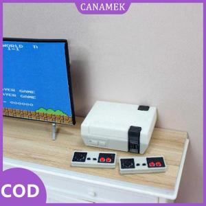 CANAMEK✨ 3 cái bộ 1 12 Dollhouse mini game console thu nhỏ trò chơi xử lý mô hình con rối tay búp bê phụ kiện trang trí nhà tự làm