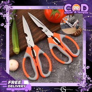Gunting Dapur Serbaguna Ikan Ayam Daging Sayur Kitchen Stainless Steel Anti Karat 21 cm x 8 cm