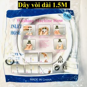 Dây vòi cấp nước cho máy giặt chiều dài từ 1.5 mét đến 5 mét