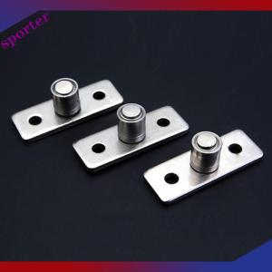 Sporter ตัวยึดประตูไม้แบบเลื่อนติดพื้น2ชิ้นตัวยึดลูกกลิ้งด้านบน