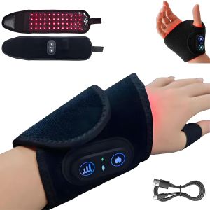 Kovaria Therawrap for Carpal Tunnel Red Light Therapy for Wrist and Hand with 3-Heating Levels 660nm+850nm Penetratedeep Wireless Design for Relaxation & Daily Care
