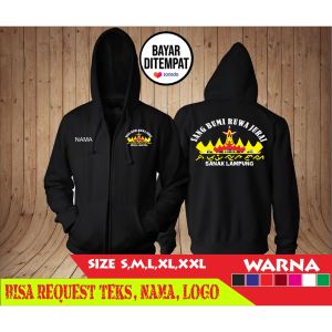 JAKET KATUN KATUN FLEECE TEBAL  LAMPUNG  SALAM SATU SIGER  SANAK LAMPUNG