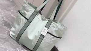 Lu Jia 20L Large-capacity womens bag new multi-pocket waterproof canvas bag yoga tote bag handbag shoulder bag