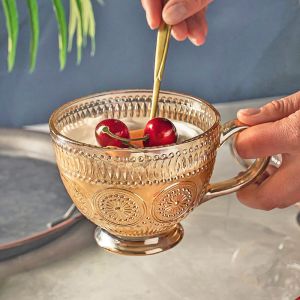 [HCM] Cốc thủy tinh nắp gấu Bear chịu nhiệt cao 350ML-Randy