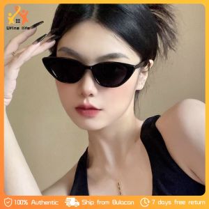 Retro Cat Eye Sunglasses for Women Y2K Trendy Small Frame Cat Eye Sunglasses Anti‑UV Fashion Sun Glasses