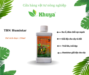 Phân bón lá Kali Sinh Học Humistar 250ml Tây Ban Nha - Năng pH Đất - Cây Khỏe