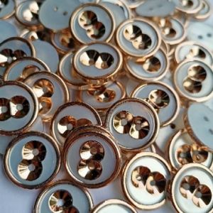 kancing baju mata emas diameter 18 mm dan 21 mm isi 100 pcs