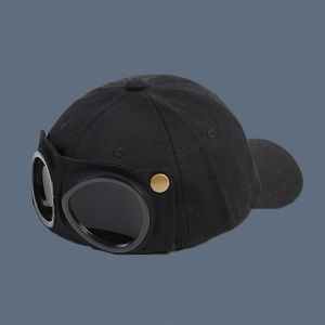 Hip Hop Aviator Hat With Sunglasses For Men Women Fashion Glasses Bonnet Summer Outdoor Sun Visors Fashion Punk Baseball Cap