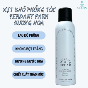 Xịt khô phồng tóc VERDANT PARK dầu gội khô kiềm dầu lâu bết mùi hoa quả thiên nhiên | COSKIN