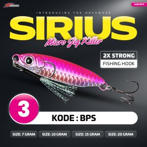 Metal Jig Hayumake SIRIUS Micro Jig + Assist hook + Treble hook 7gr - 10gr - 15gr - 20gr Cast Jig Micro Jigging