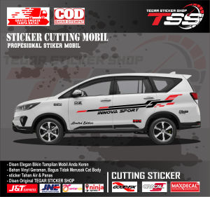 sticker mobil innova sticker mobil toyota innova sticker lis mobil keren sticker motif variasi body mobil