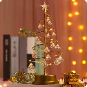 Light Crystal Christmas Tree Design Chandelier Design Table Lamp Crystal Ornaments Christmas Gift