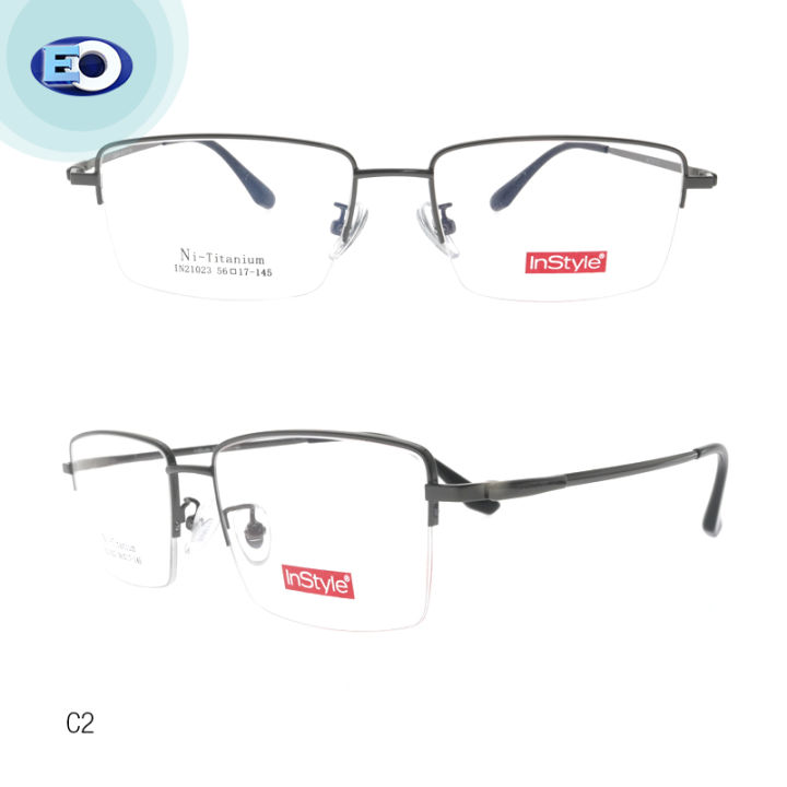 Eo Instyle In21023 Frame With Multicoated Lens Non Graded Eyeglasses For Men And Women Lazada Ph 6493