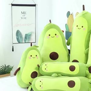 Cute avocado pillow stuffed plush toy doll rag doll sleeping pillow gift for children