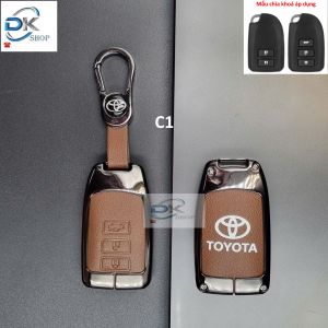 Ốp Chìa Khóa hợp kim cao cấp xe Toyota Vios Yaris 2018-2026